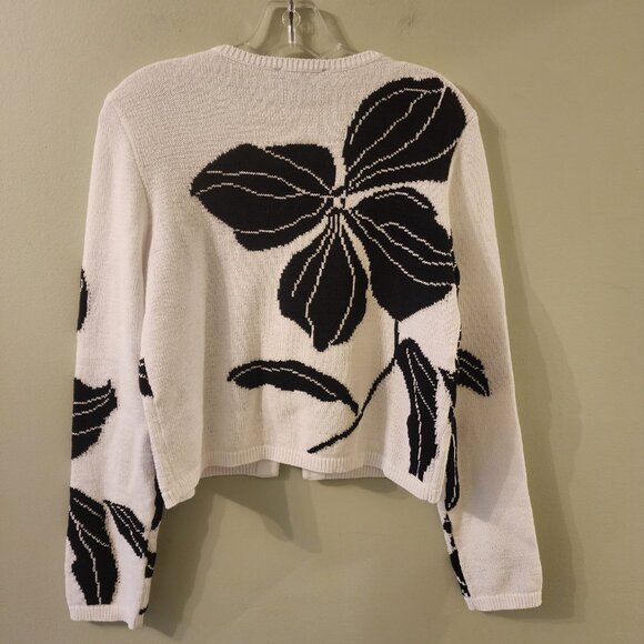 Ann Taylor Floral Jacquard Cardigan, Size S, NWT - Picture 4 of 8